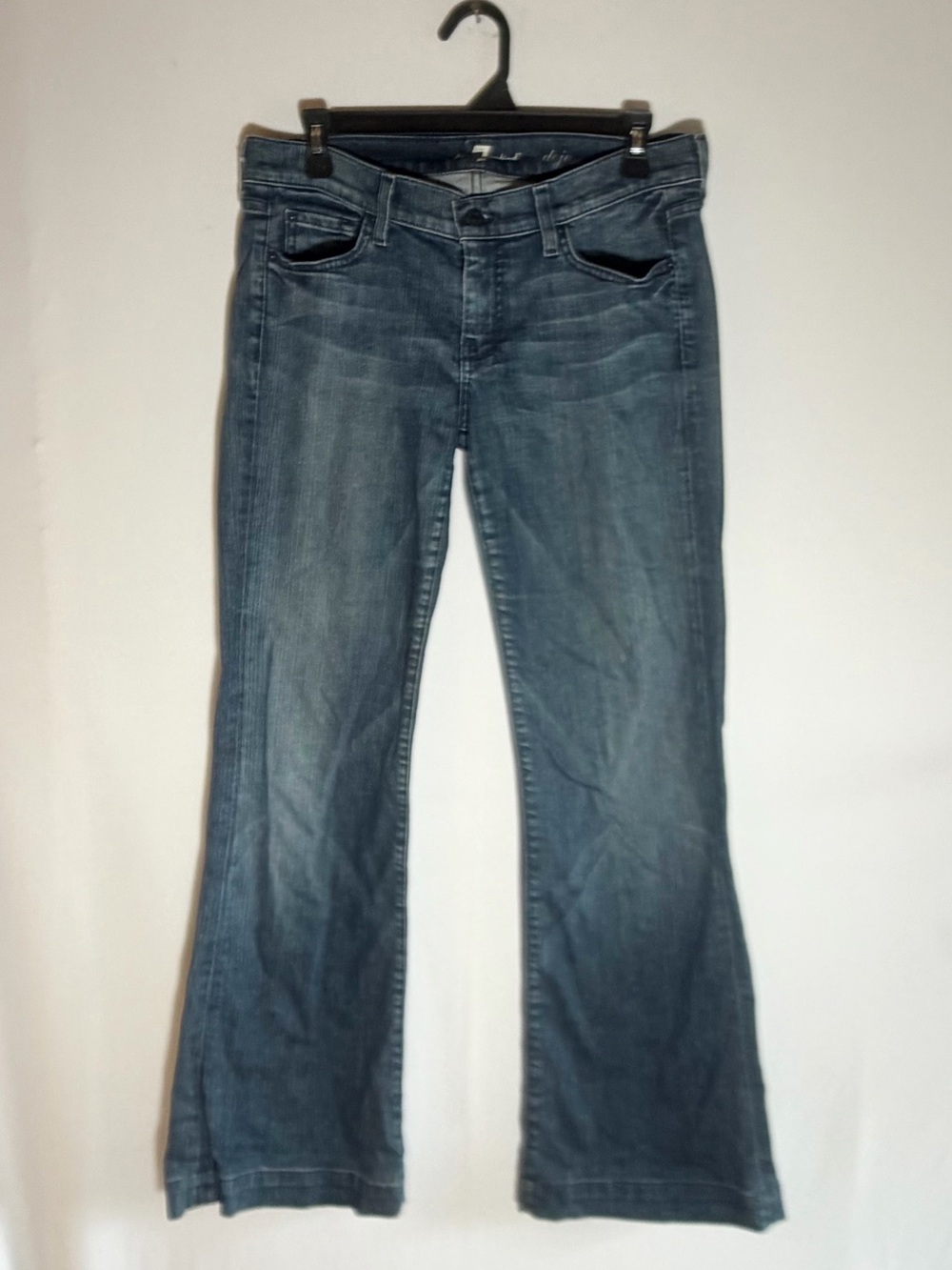 7 For All Mankind Dojo Women's Blue Flare Jeans